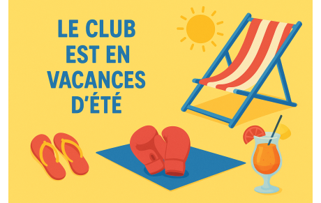 Le club est en vacances.